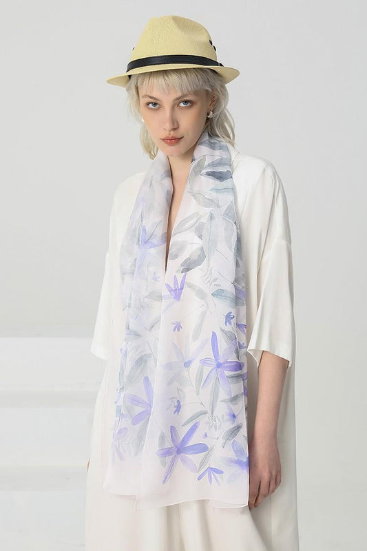 Fashion silk chiffon long scarf