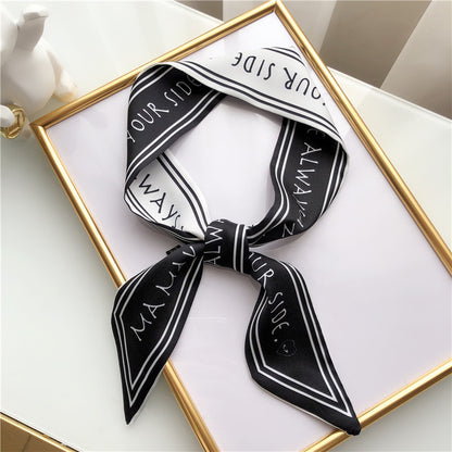Spring and autumn long silk scarf