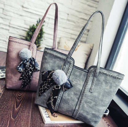 Silk scarf shoulder bag