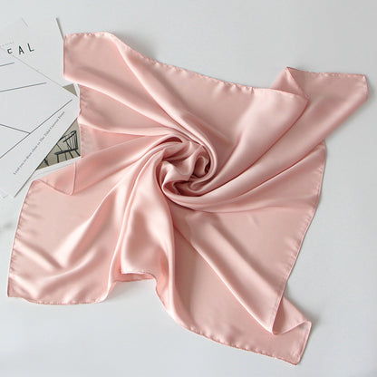 Solid Silk Neck Scarf