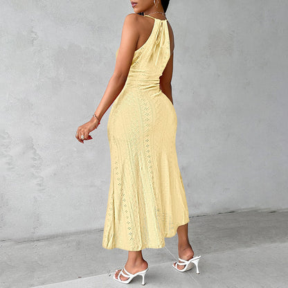 Nova Rouge Halter Midi Dress