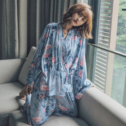 Light cotton silk soft pajamas