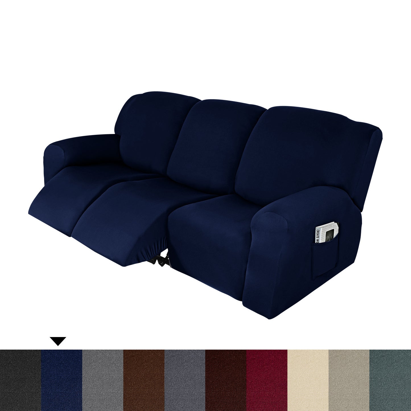 Household Milk Silk Recliner Sofa Cover