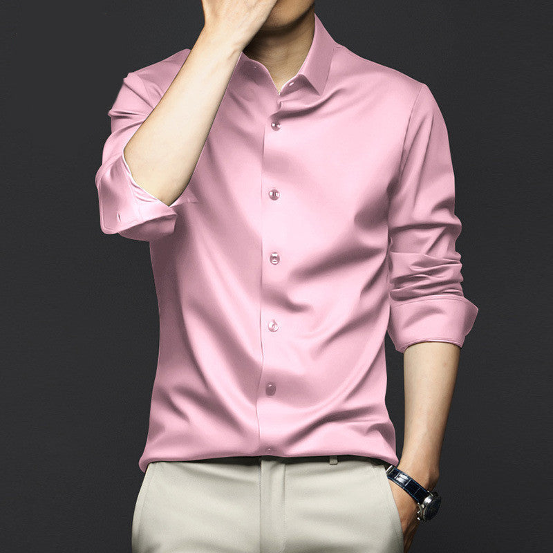 Business High-end Ice Silk Shirt