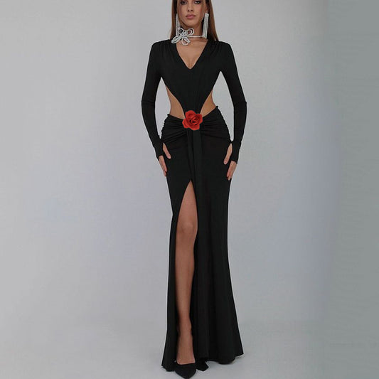 Petal Noir Siren Gown