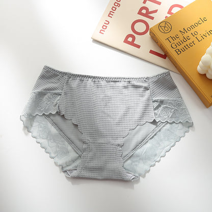 Ice silk seamless daisy briefs