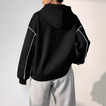 StyleMingle Patchwork Hoodie