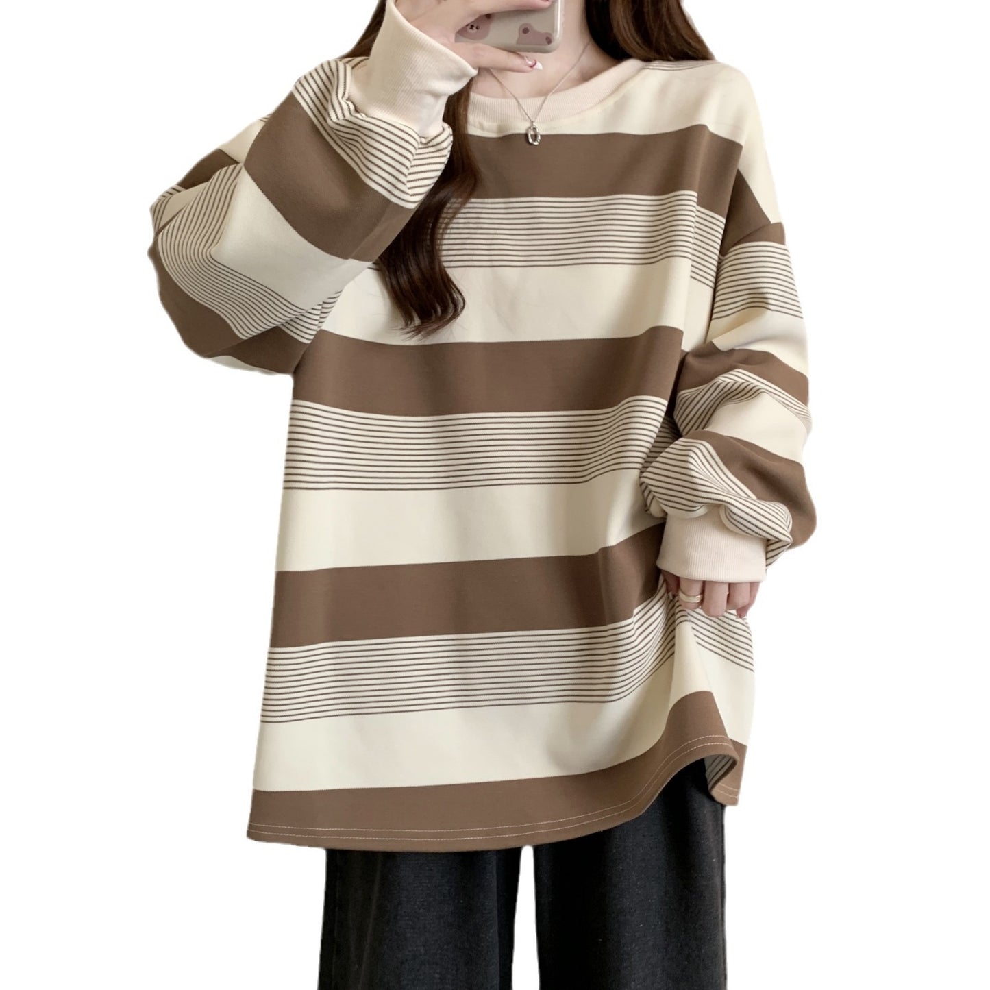 Retro Stripes Loose Knit