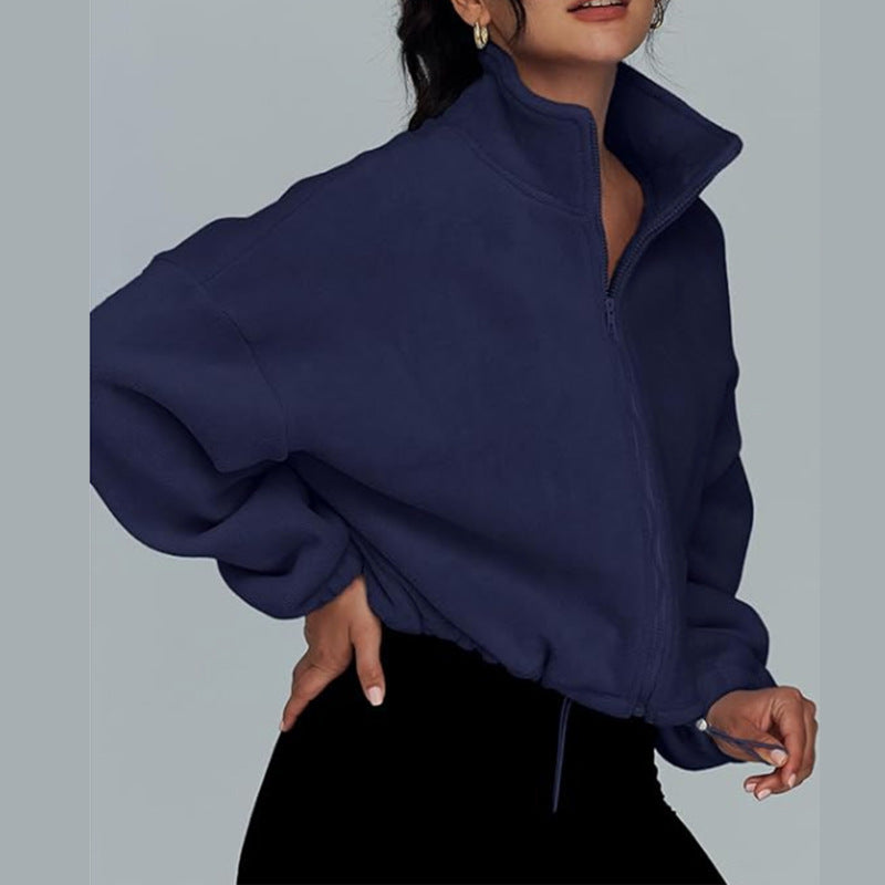 : EaseLuxe Zip Cardigan