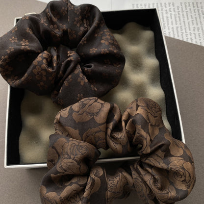 Simple Vintage Flower Elegant Silk Hair Ring