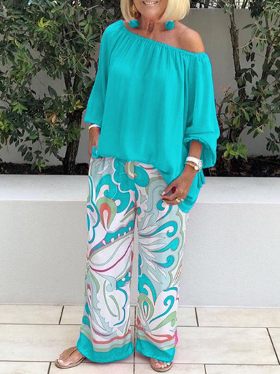 PrintNova Off-Shoulder Set