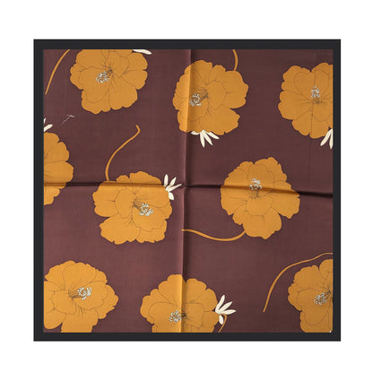 Decoration flower silk scarf