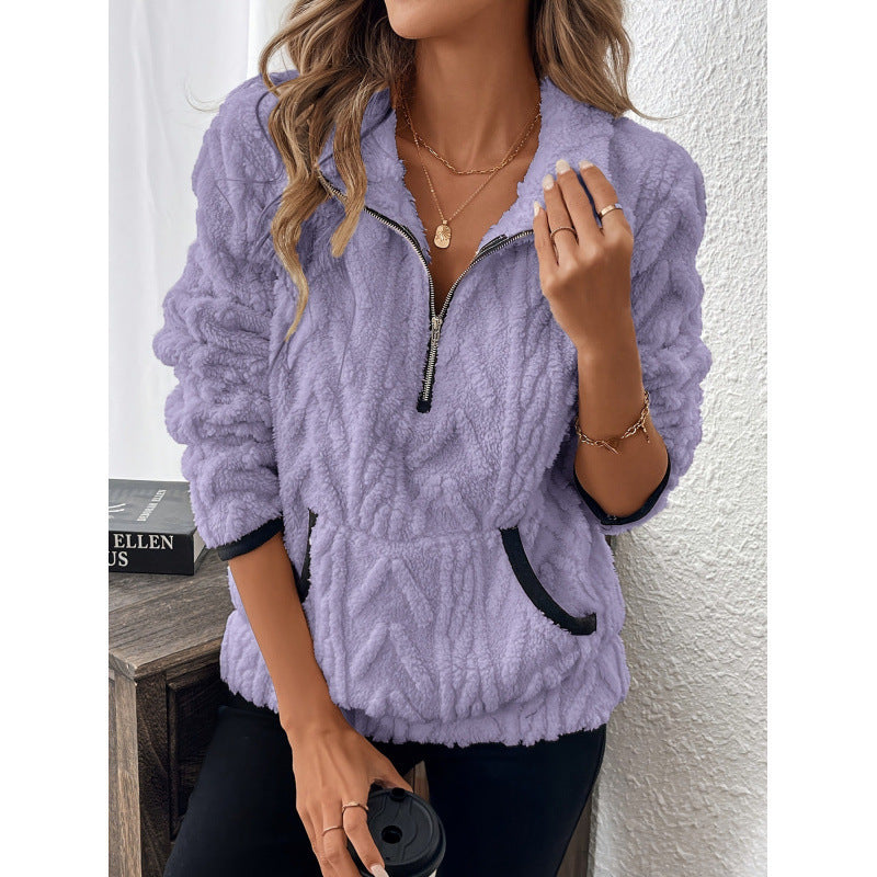 PlushTone Half-Zip Sweater