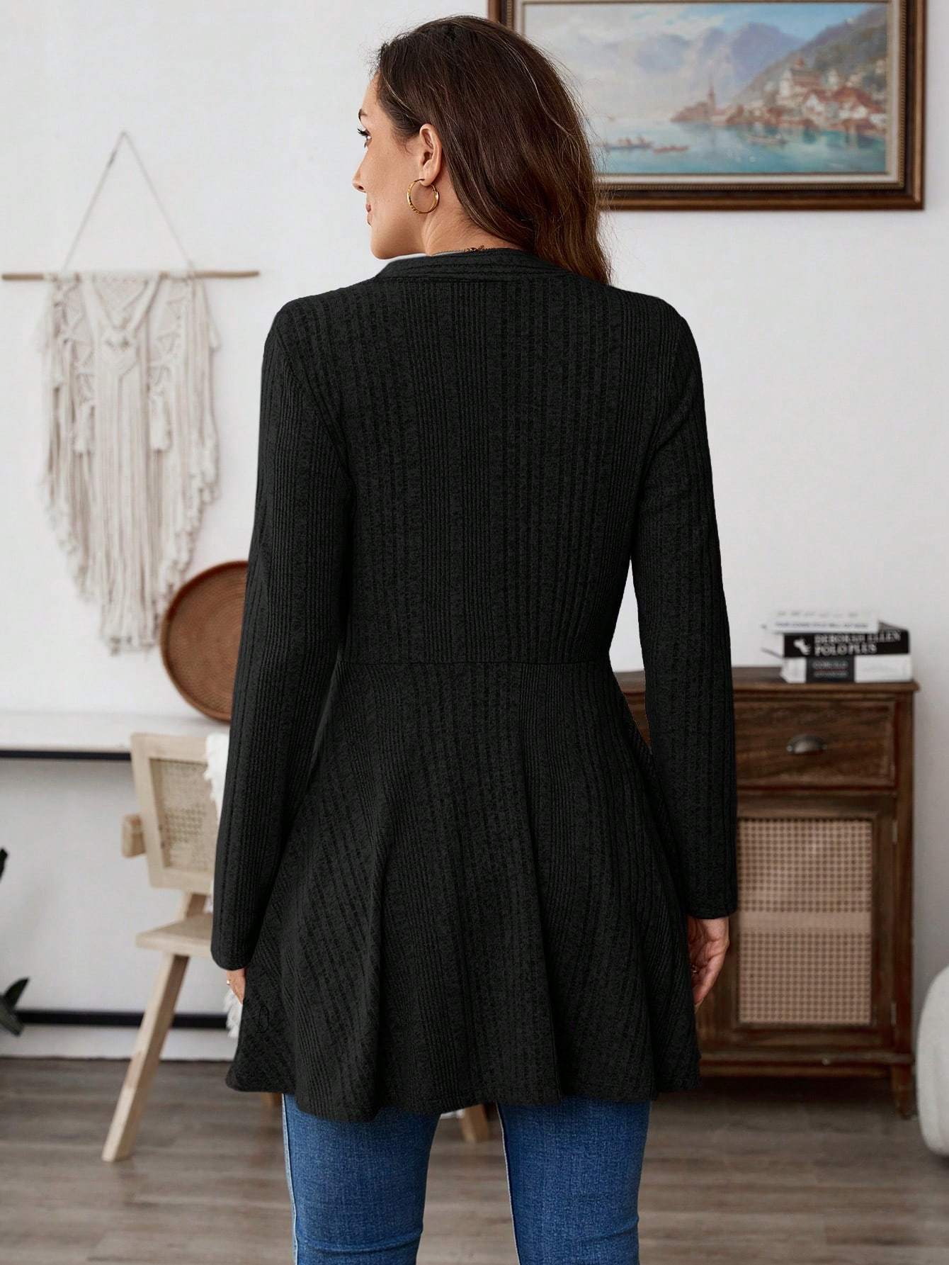 RibLuxe Essential Knit Jacket