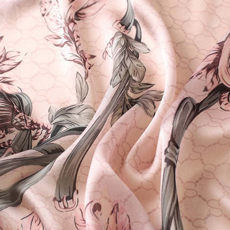 Imitation silk printing sunscreen silk scarf decorative shawl