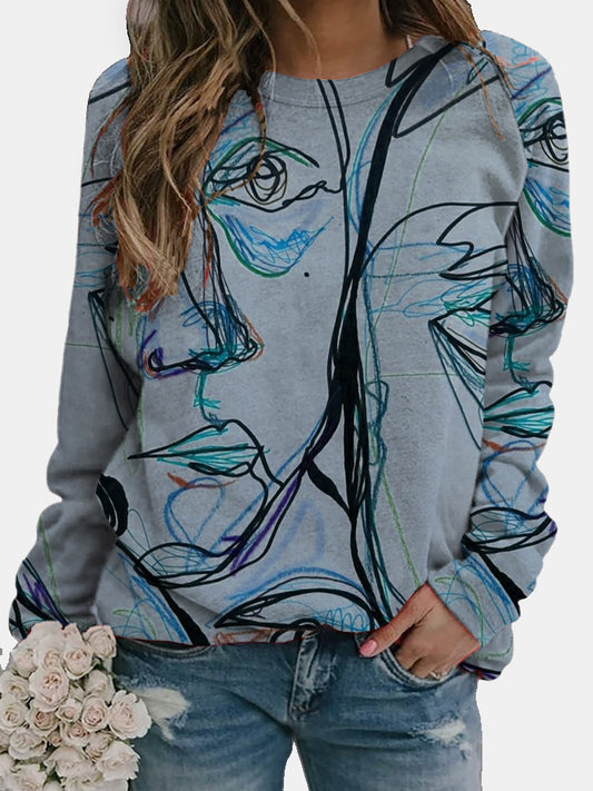 StylePrint Long Sleeve Sweatshirt