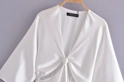 New Silk Satin Texture Dress