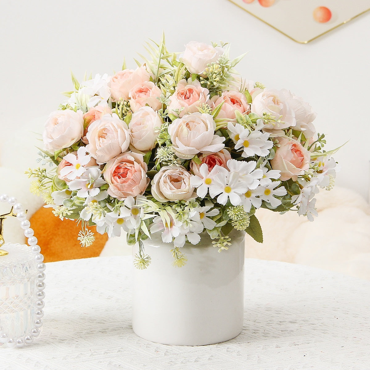 Nordic Simulation Silk Flower Ornaments For Living Room Decoration