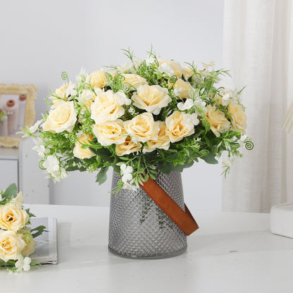 Nordic Simulation Silk Flower Ornaments For Living Room Decoration