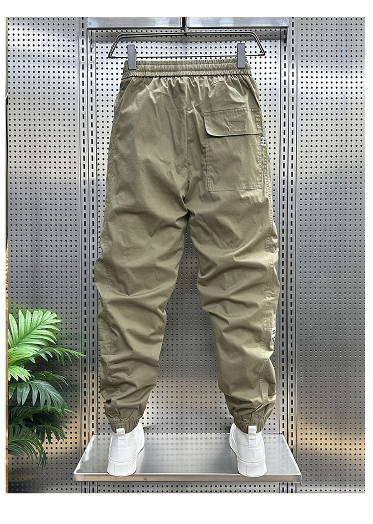 Ice Silk Leisure Men's Summer Thin Overalls