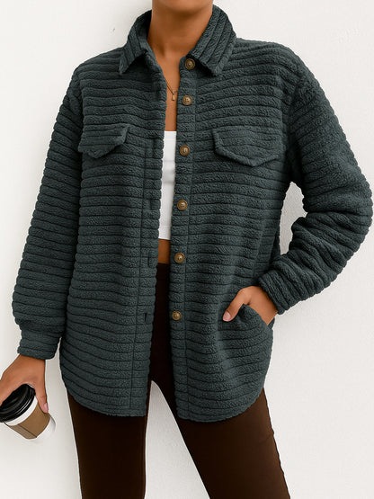 StratoPlush Lapel Cardigan