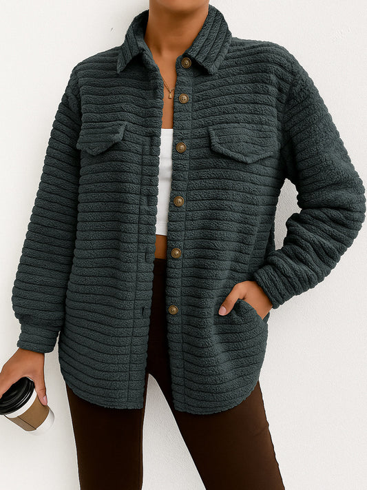 StratoPlush Lapel Cardigan