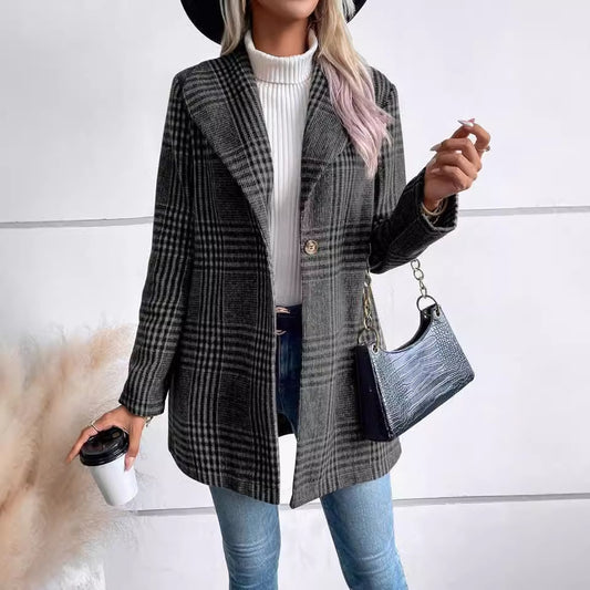 PlaidÉlan Wool Coat