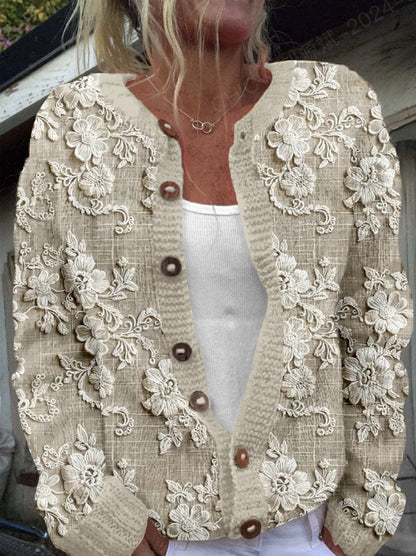 Novara 3D Knit Cardigan