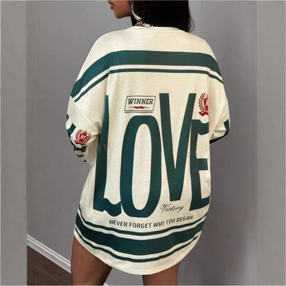 EaseMuse LetterGlow Lounge Tee
