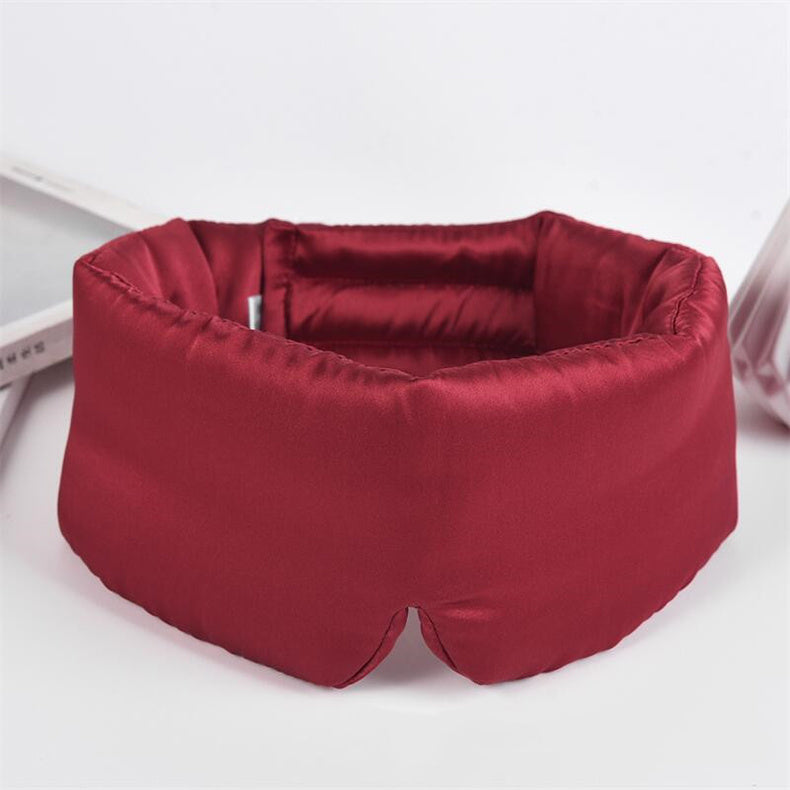 Silk Sleeping Eye Mask Velcro Double-sided Silk