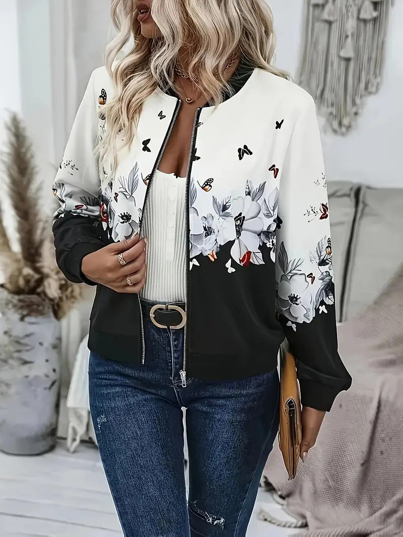 PrintEase Full-Zip Cardigan Coat
