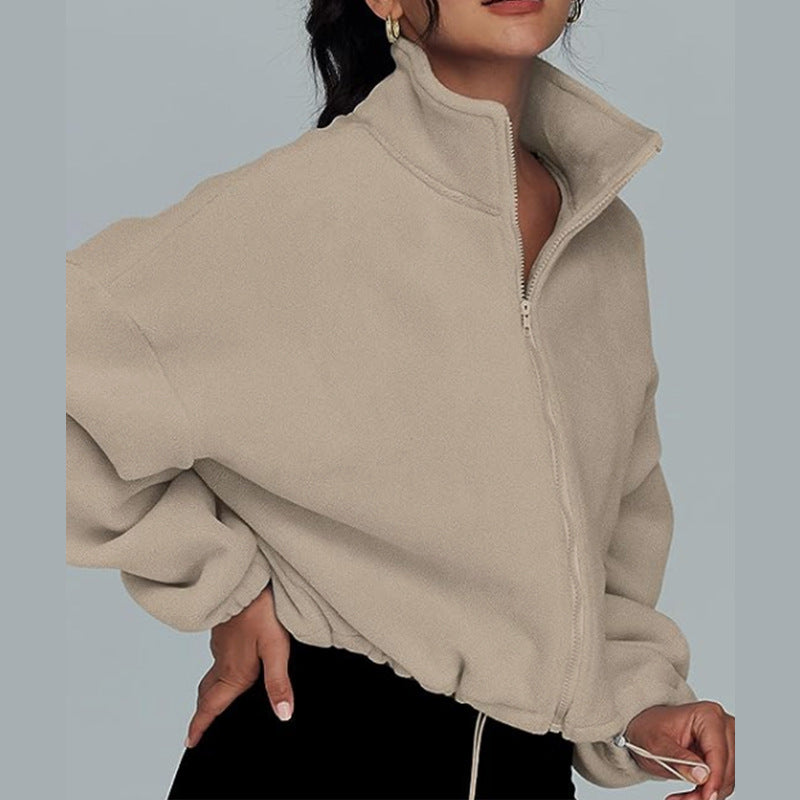 : EaseLuxe Zip Cardigan