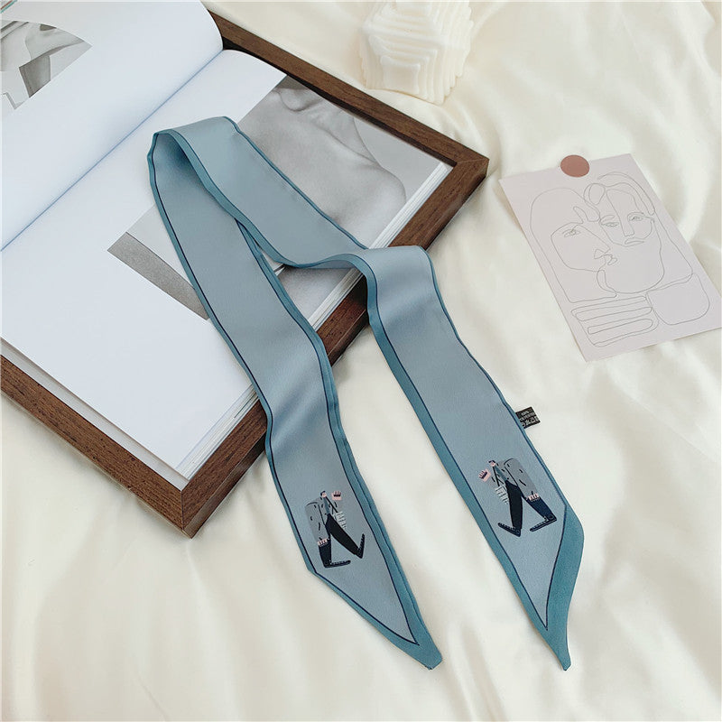 Slender Silk Ccarf Female Headscarf Headband
