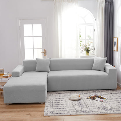 Milk Silk Nordic Simple Elastic Non-Slip Universal All-Inclusive Solid Color Full Cover Sofa Cover