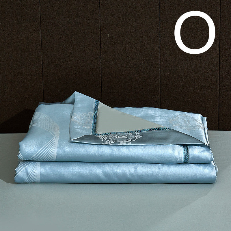 Silk Quilt And Ice Silk Air-Conditioning Quilt Four-Piece Cotton