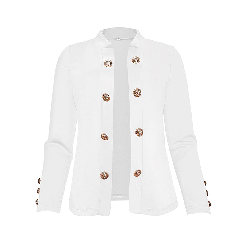 EleganceCurve Double-Breasted Top