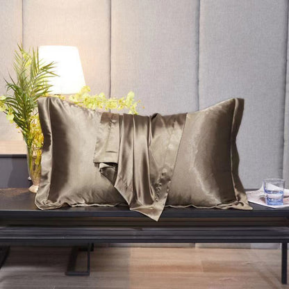 Single Double Household Simple Ice Silk Pillowcase