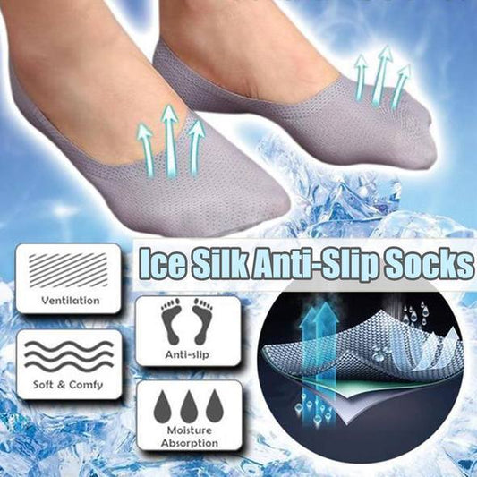 Ice Silk Anti-Slip Socks