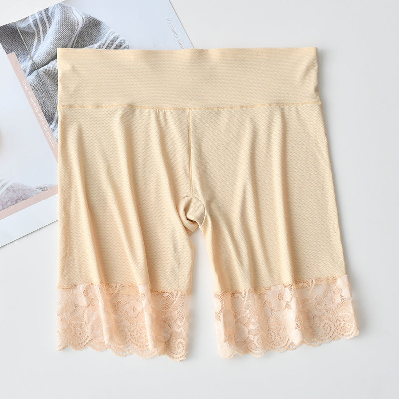 Ice silk mesh lace safety pants