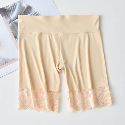 Ice silk mesh lace safety pants