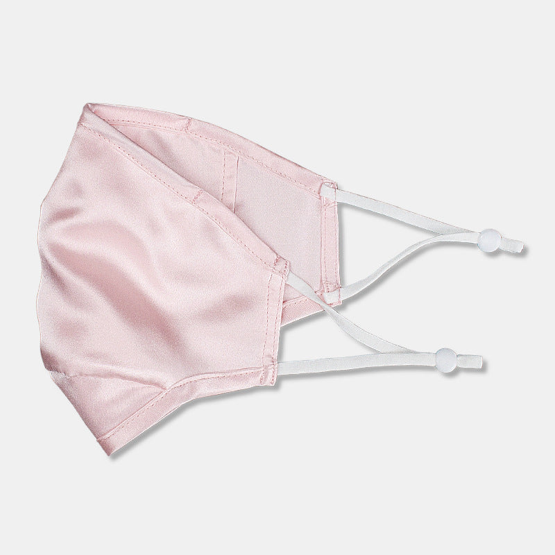 Three-layer artificial silk mask with filter PM2.5