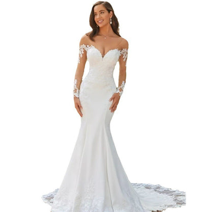 Seraphine Lace Fishtail Gown