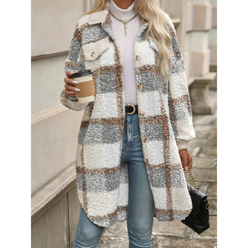 ModaBlock Plaid Padded Jacket