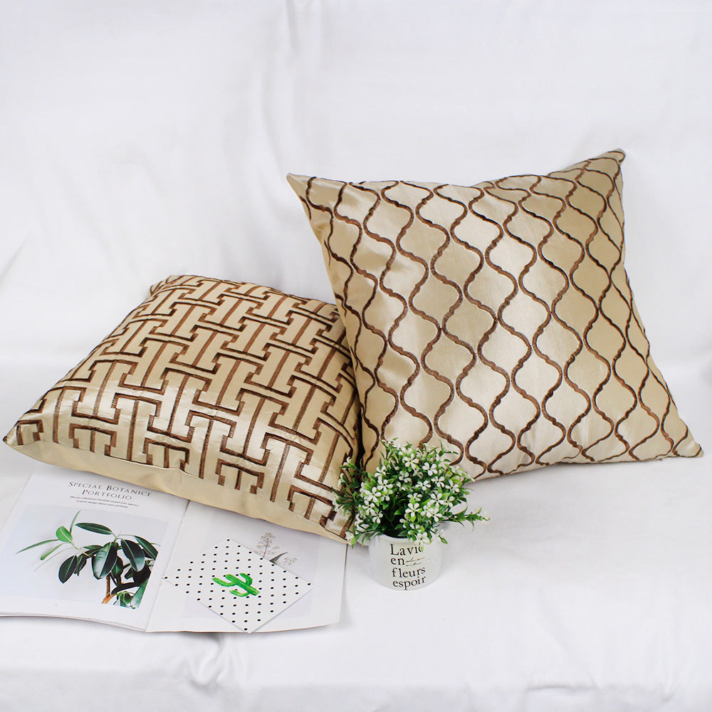 Imitation silk compound embroidery