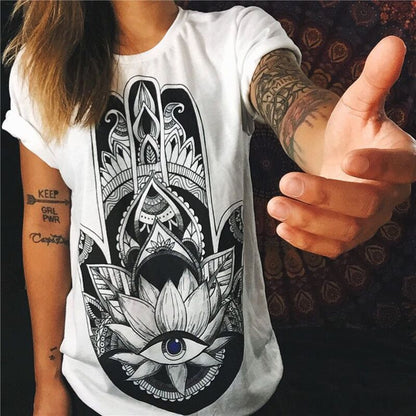 3D printed milk silk tatoo T-shirt women's variety