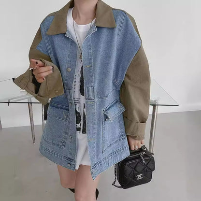 ChromaStitch Denim Baggy Coat