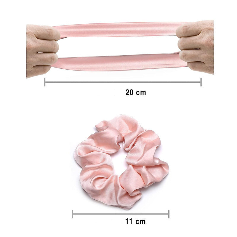 Simple Artificial Silk Hair Band Elastic Smooth