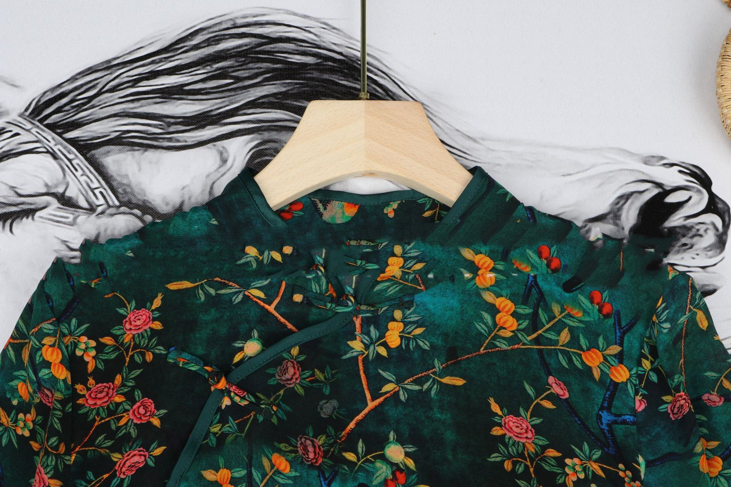 Women's Retro Diagonal Chinese Silk Shirt