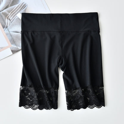 Ice silk mesh lace safety pants