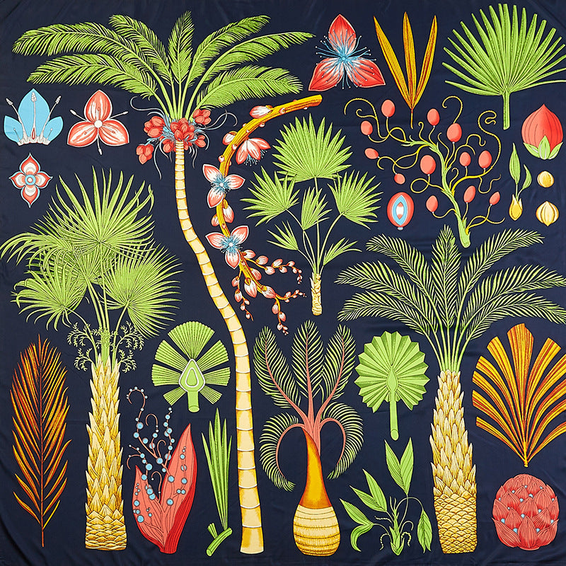 Imitation silk twill silk scarf